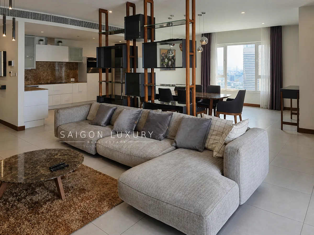 4T4.9.03-brilliant 3-bedroom apartment for rent on Diamond Island, 217m², fully furnished