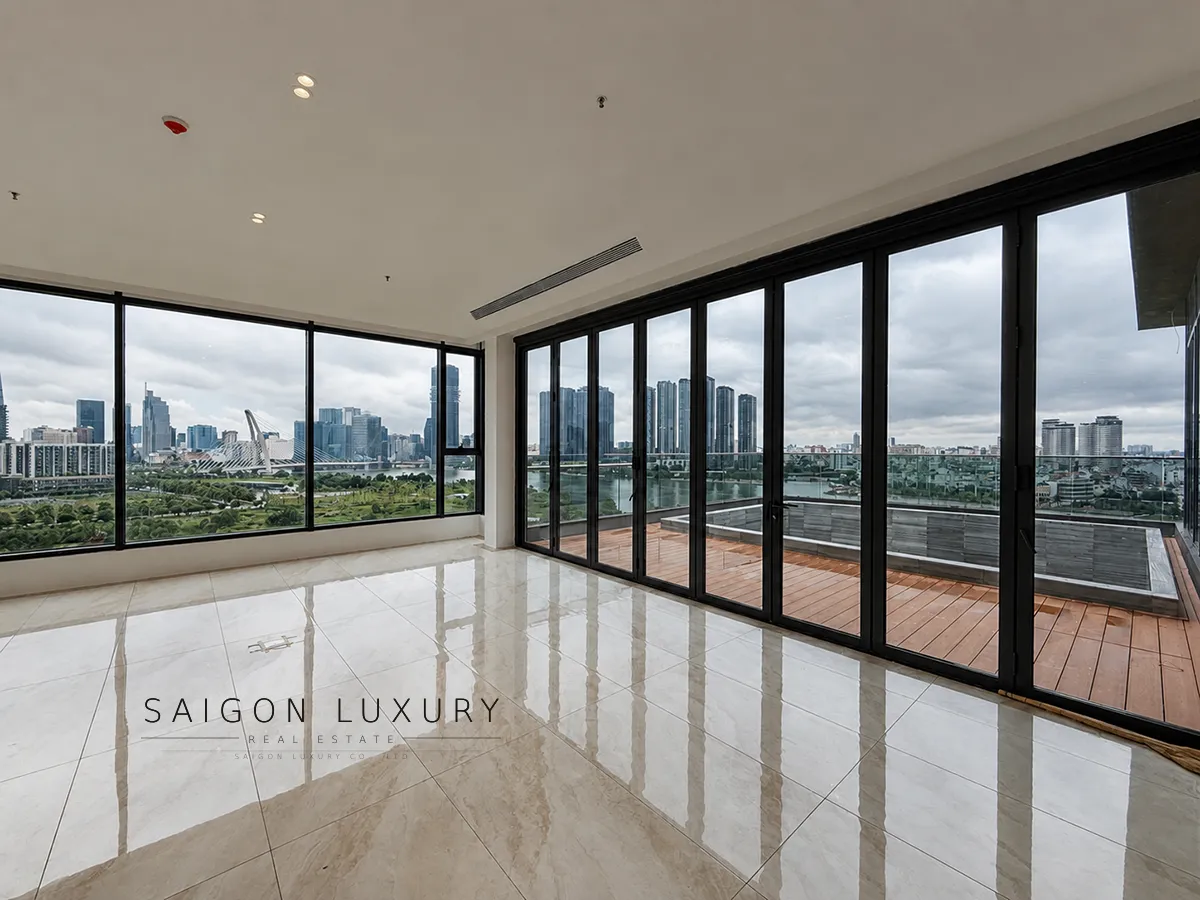 7Penthouse-the-river-180ty Bán Penthouse 4 Phòng Ngủ The River Thủ Thiêm – 460m², Thang Máy Riêng, View Trực Diện Sông Sài Gòn