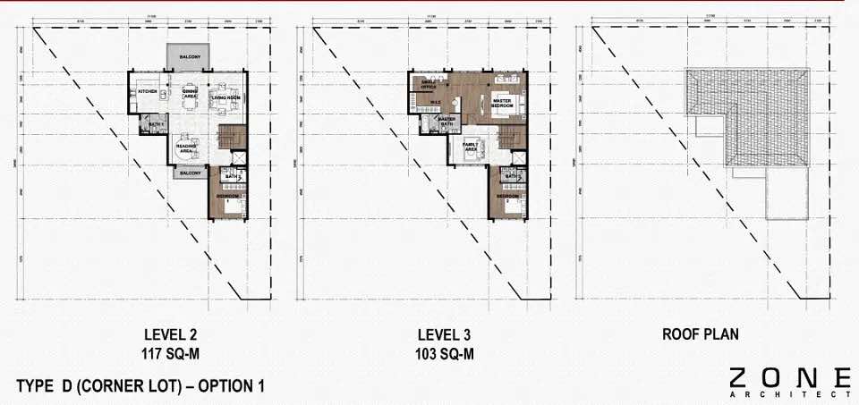 Mặt bằng tầng 3 King Crown Village Thảo Điền