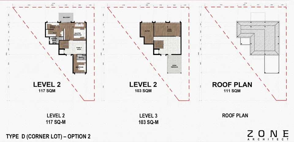 Mặt bằng tầng 2 King Crown Village Thảo Điền