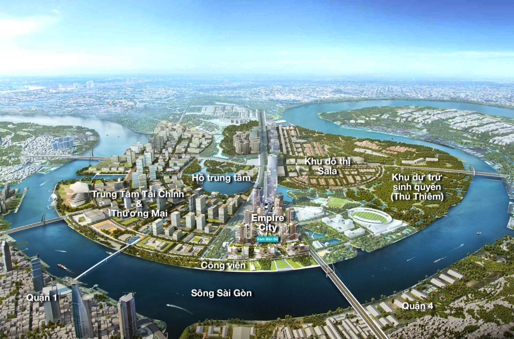 Diện mạo mới Khu Đô thị Thủ Thiêm trong tương lai