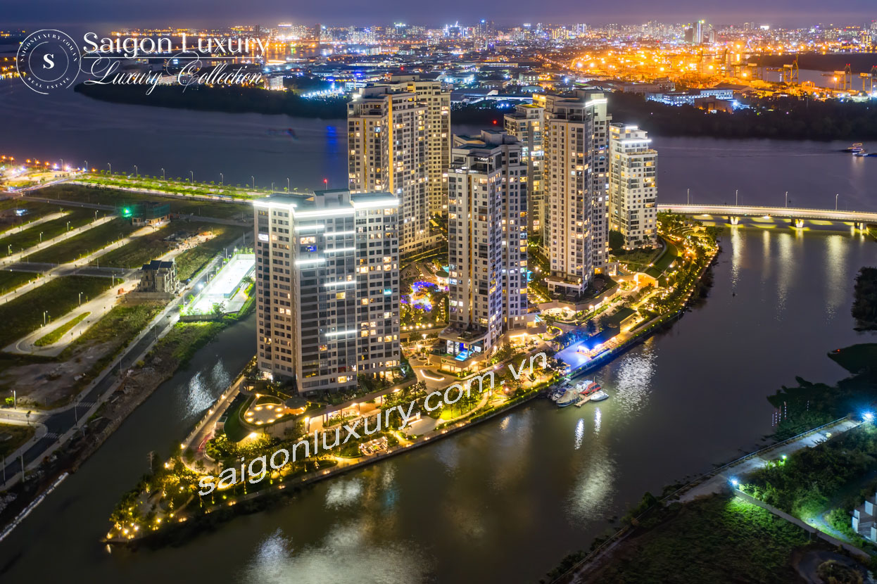 Khu căn hộ Đảo Kim Cương - Diamond Island được bao bọc bởi 3 mặt sông lớn