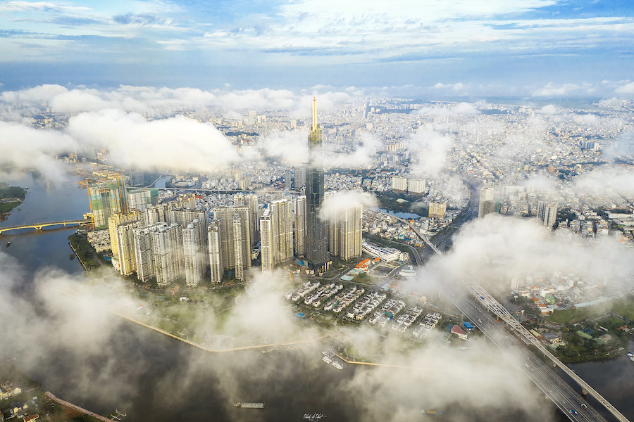 Khách sạn Autograph Saigon bao gồm 223 phòng ở và suites (tọa lạc từ tầng 49)