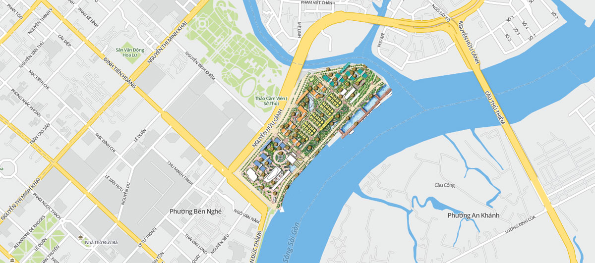 Vị trí Grand Marina Sài Gòn