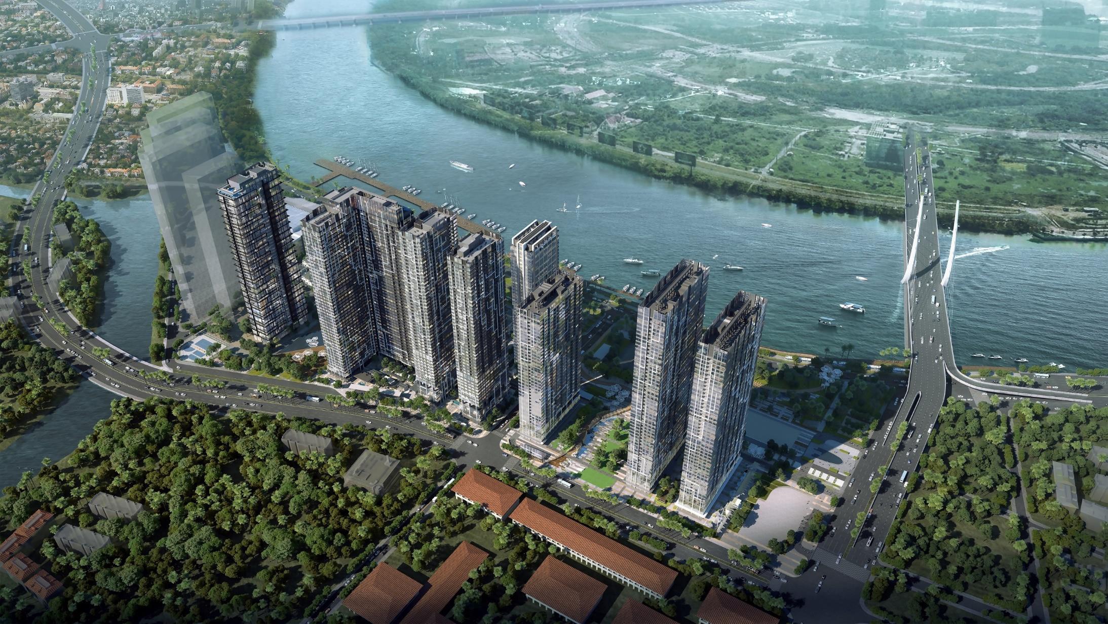 Phối cảnh tổng thể Grand Marina Saigon