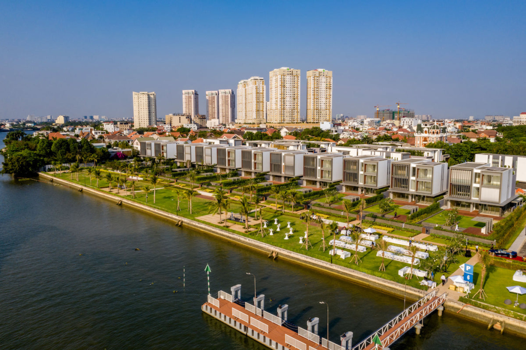 Bến du thuyền tại khu biệt thự Holm Thảo Điền;
