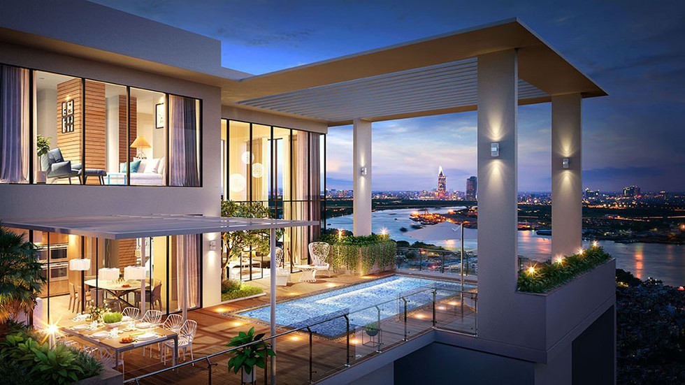 Penthouse hay còn gọi Sky villa tại Diamond Island
