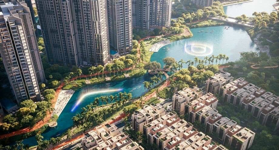Phối cảnh khu nhạc nước tại The Global City