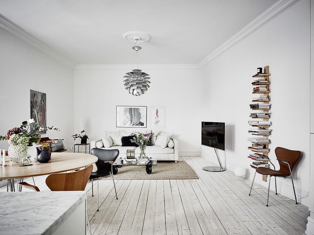 các loại gỗ được sử dụng trong thiết kế Scandinavian thường là các loại gỗ nhẹ và sáng màu, như gỗ tếch, gỗ sồi, gỗ tro và gỗ thông