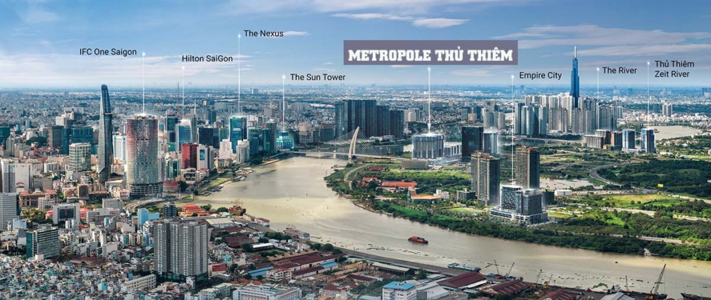 VỊ TRÍ DỰ ÁN METROPOLE THỦ THIÊM