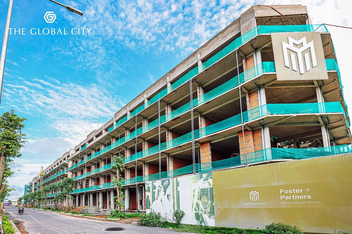 Tiến độ nhà phố Soho - The Global City