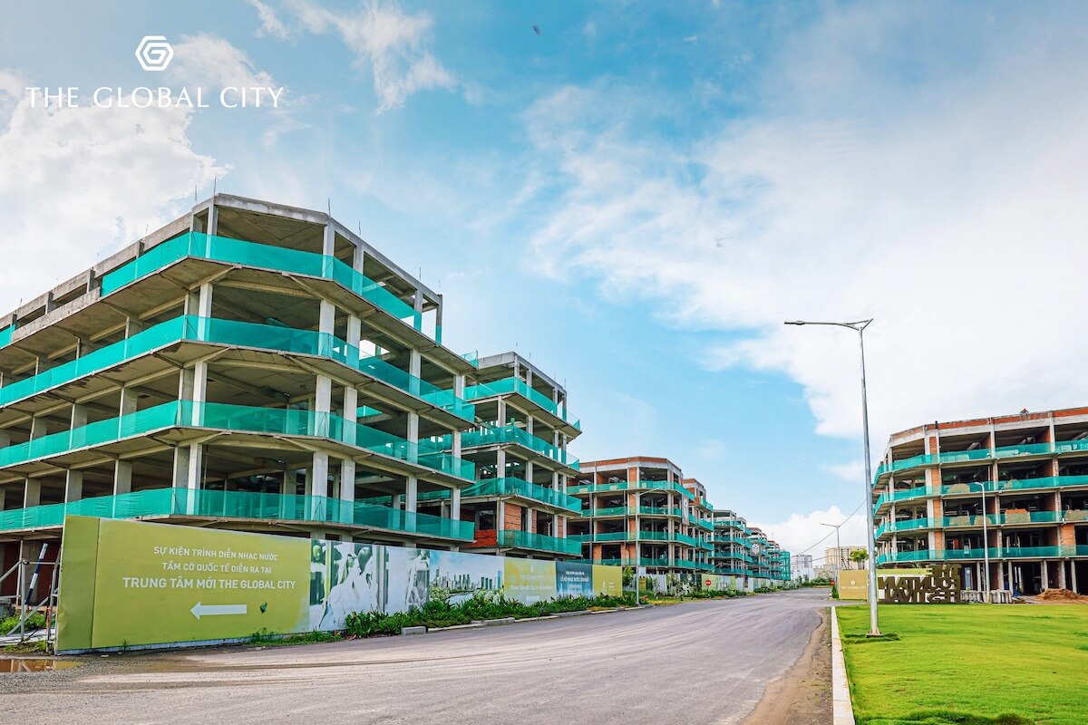 Tiến độ nhà phố Soho - The Global City