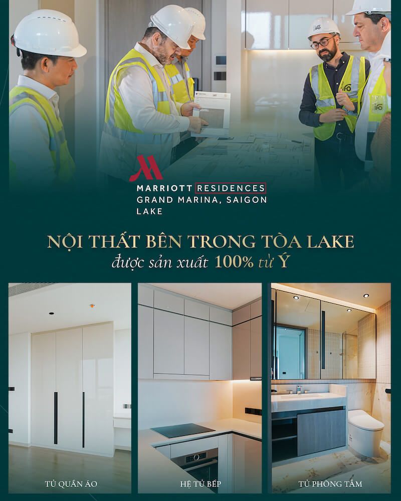 Nội thất Italy cao cấp tại căn hộ Grand Marina Saigon