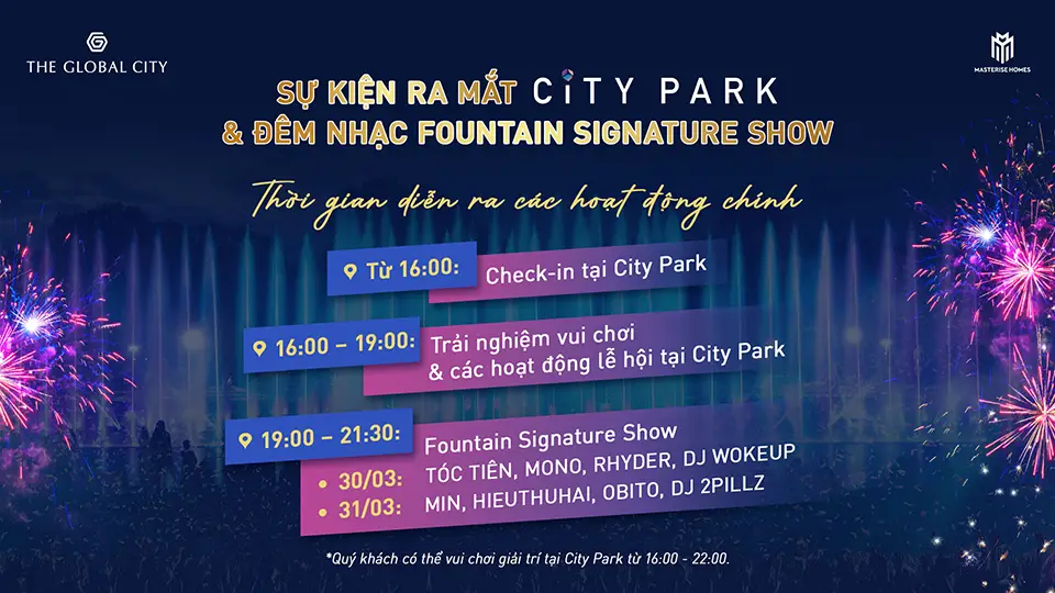 Sự kiện foutain signature show