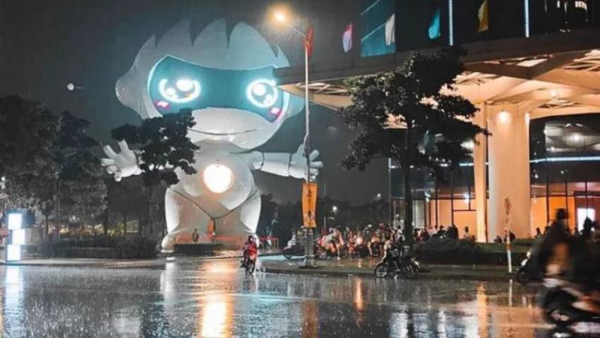 Robot Emart được xem như một iconic của Thiso Mall Sala