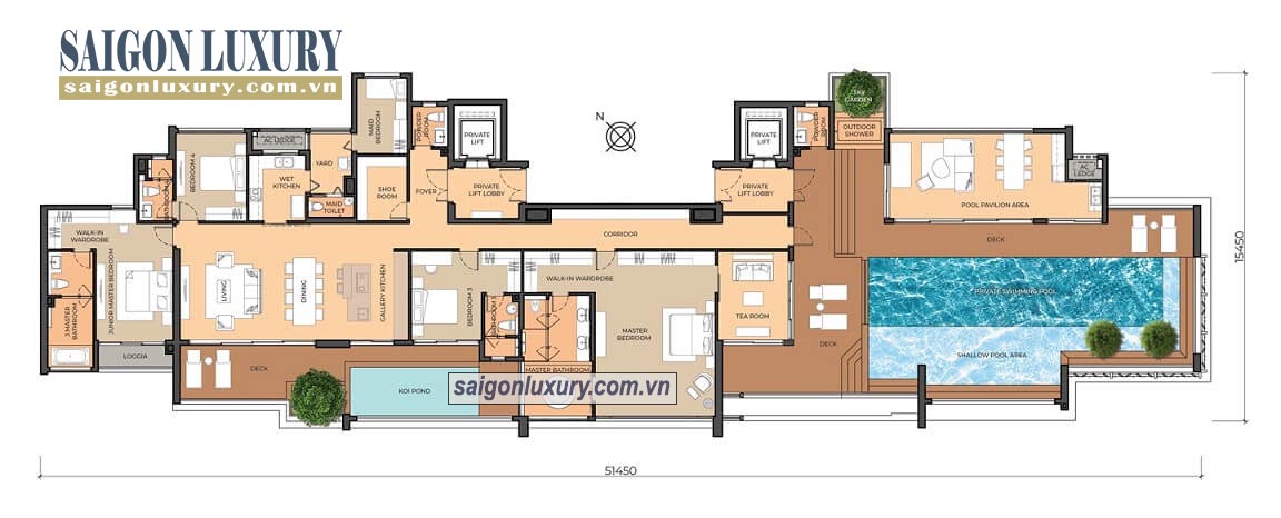 Layout thiáº¿t káº¿ Penthouse Define