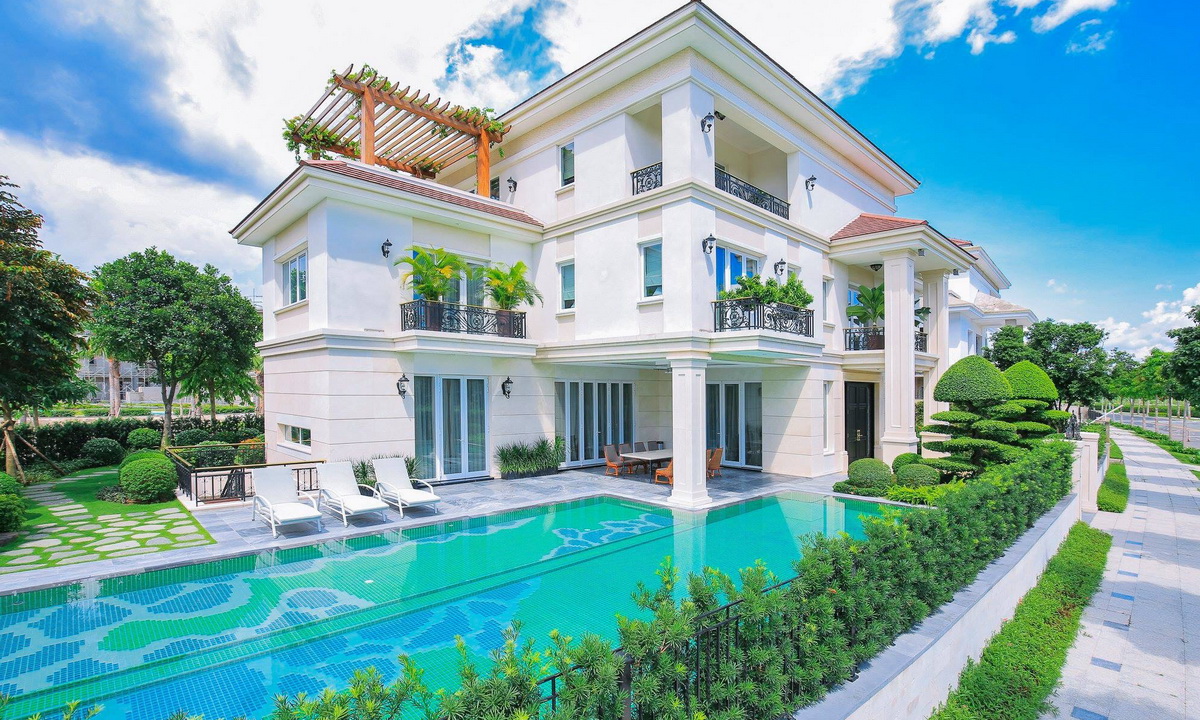 Bán biệt thự Sala Saroma đường vòng cung loại lớn 850m2 nhà giao thô - Khu đô thị sala