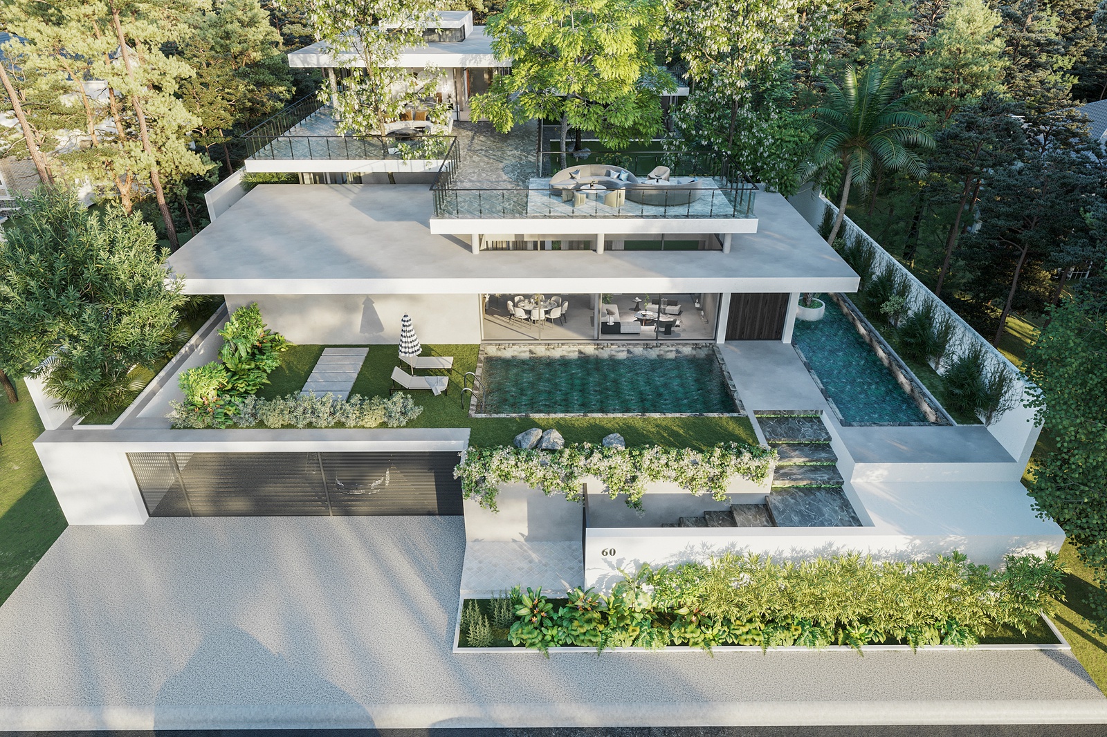 20+ BST Sân vườn biệt thự phong cách hiện đại đẹp, ấn tượng 2024