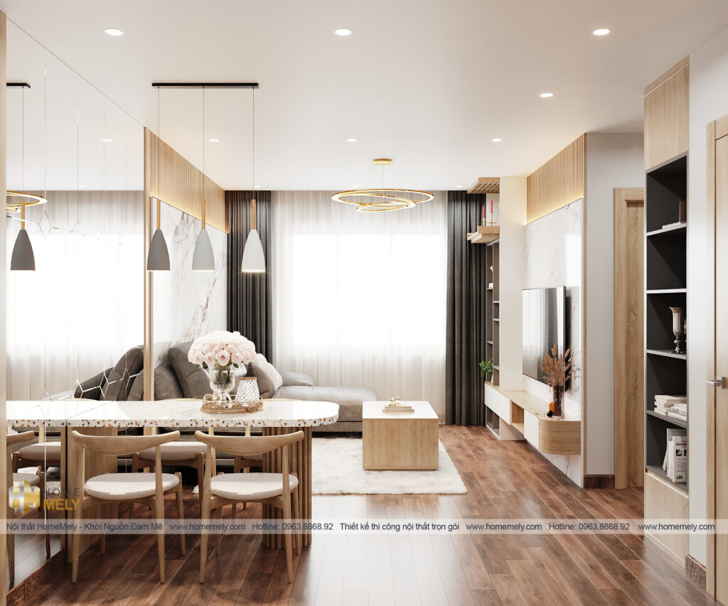 Thiết kế nội thất chung cư hiện đại Bạch Đằng Lake View Hải Dương