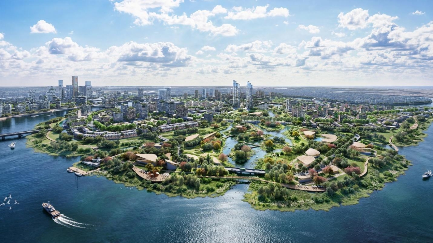 Phối cảnh khu công viên wetland tại Thanh Đa