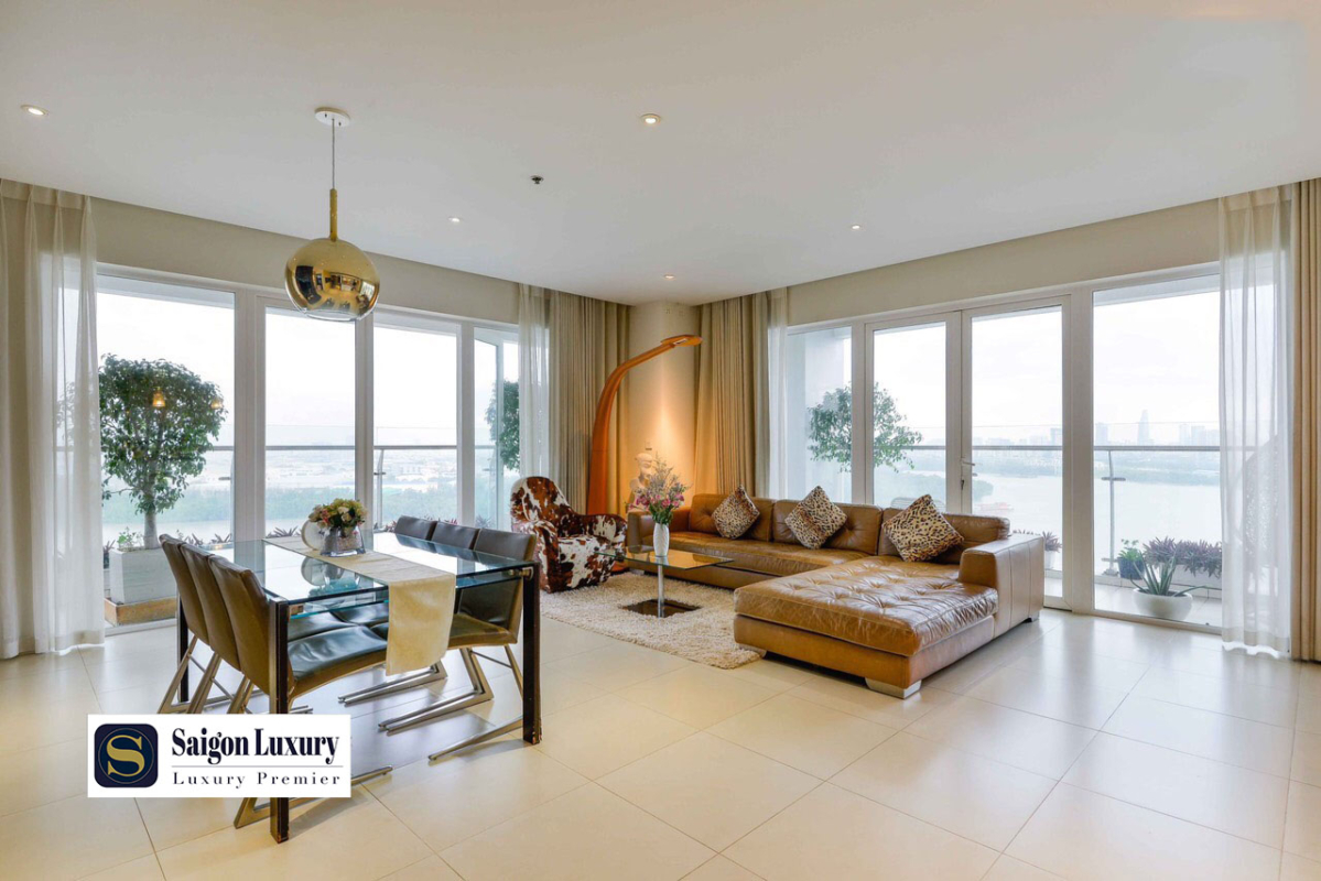 Căn hộ 3PN tại tòa tháp Brilliant Đảo Kim Cương có diện tích lên tới 250m2, Penthouse có diện tích ~ 700m2