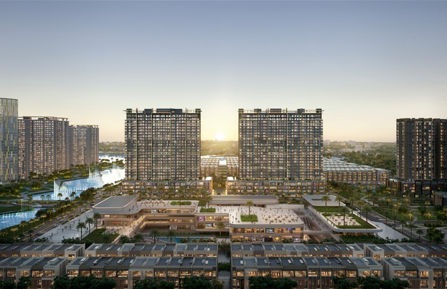 Lumier Midtown nằm đối diên trung tâm thương mại The Global City