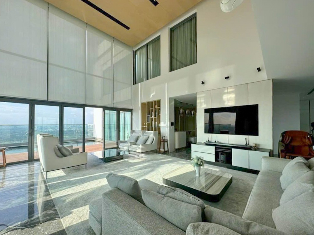 cho-thue-penthouse-gateway-thao-dien11 Duplex Penthouse Gateway Thảo Điền, city center view