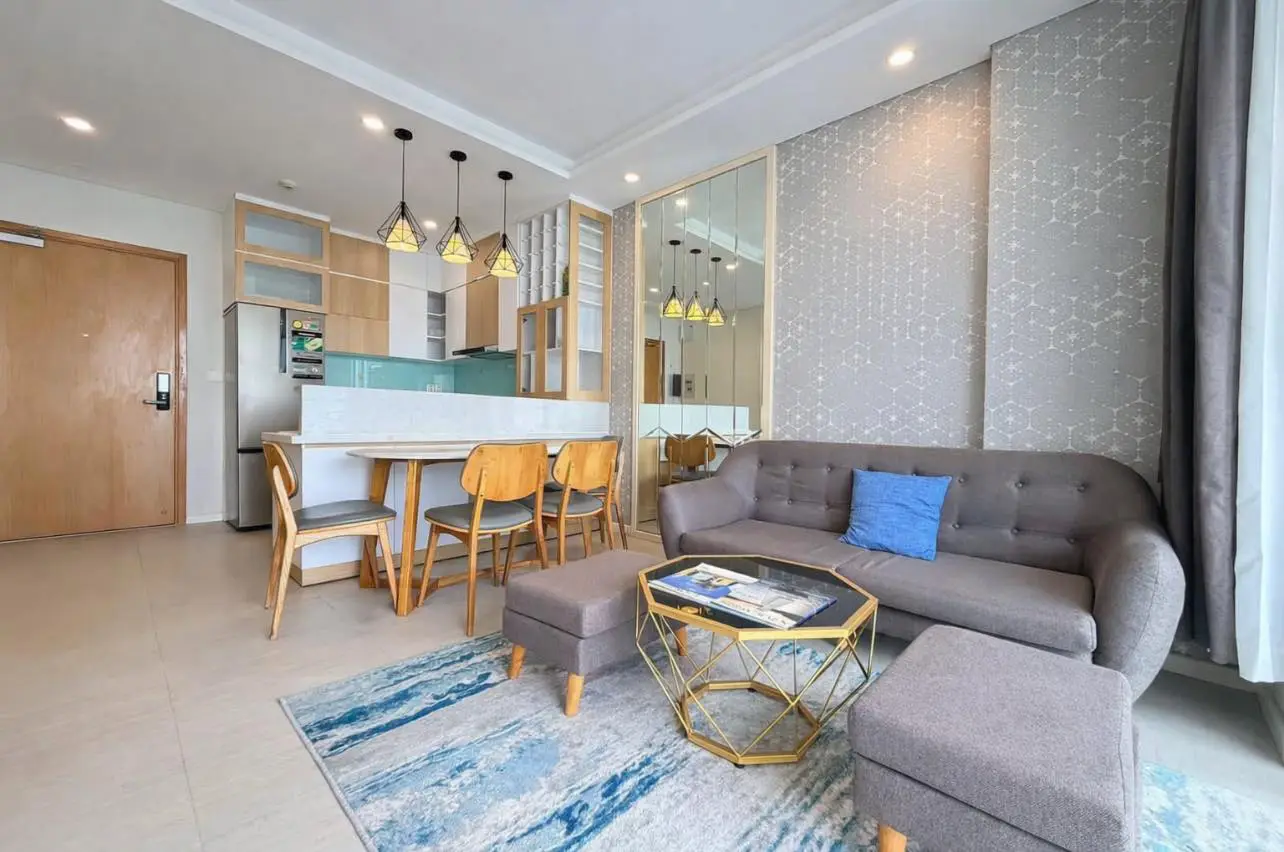bora-diamond-1pn-cho-thue-18tr3 1-Bedroom Apartment for Rent at Diamond Island, District 2 – 52m², Fully Furnished, High Floor, Green View
