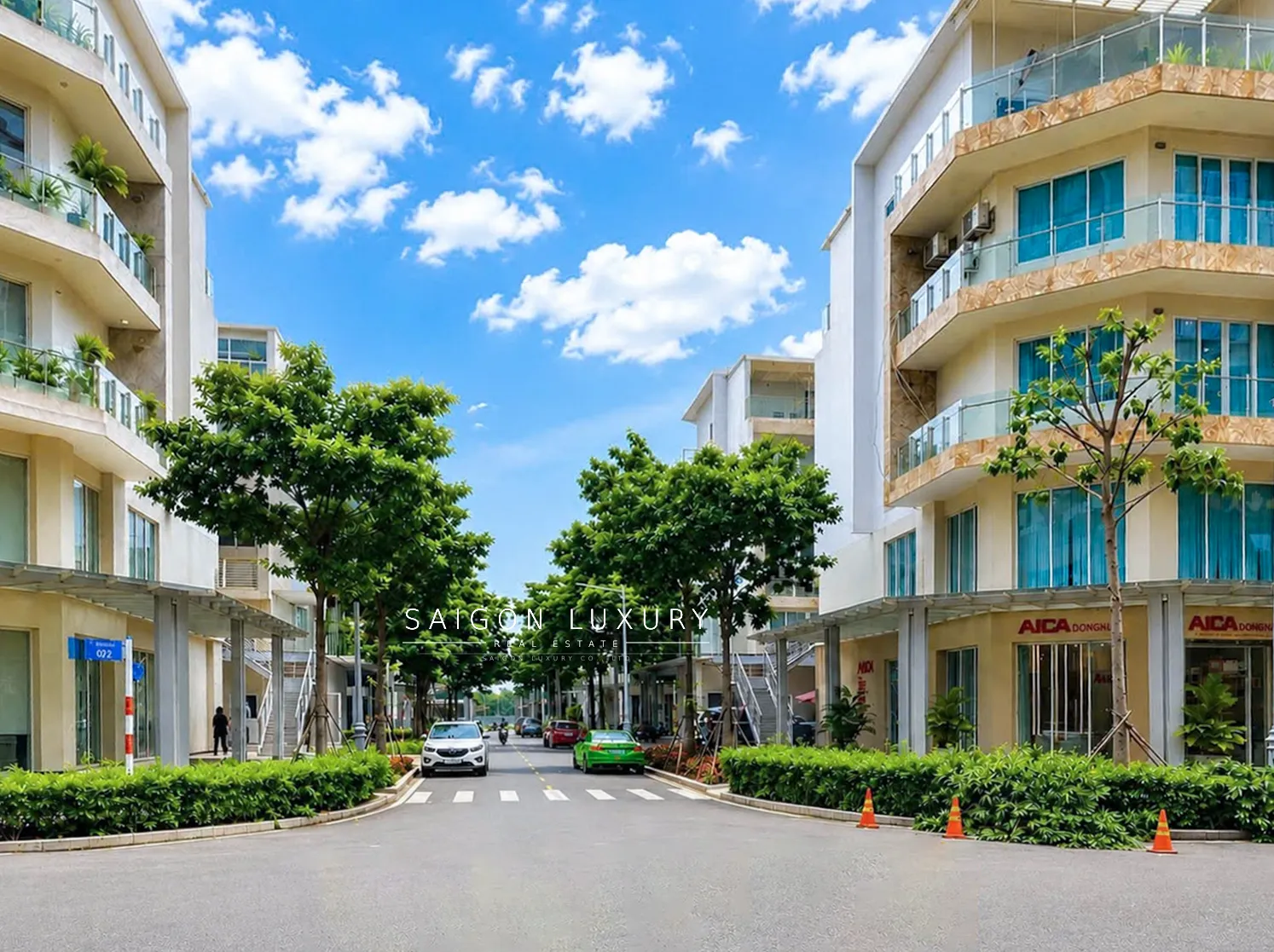 1 nha-pho-saritown Bán nhà phố góc 3 mặt tiền Saritown – Sala, diện tích sàn 590m²